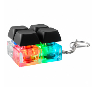 Брелок Press Anti Stress с LED подсветкой, черный