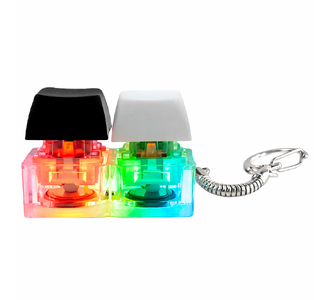 Брелок KeyDuo с LED подсветкой (фонарик), чёрно-белый