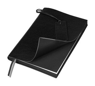 Ежедневник Flexy Foggia Leatherette B5, черный, недатированный, в гибкой обложке в подарочной коробке