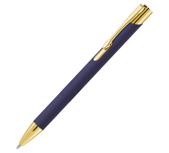 Ручка шариковая, Legend Soft Touch Mirror Gold Requis, синяя/золотистая
