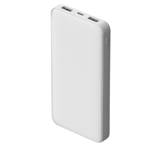 Внешний аккумулятор Polus, 10000 Mah, софт-тач покрытие, белый