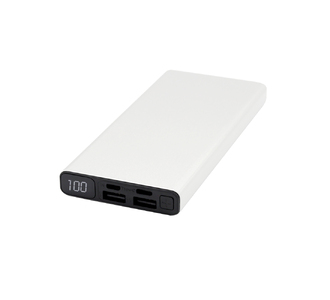 Внешний аккумулятор Höginn в металлическом корпусе, 10000mAh, серый
