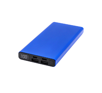 Внешний аккумулятор Höginn в металлическом корпусе, 10000mAh, синий