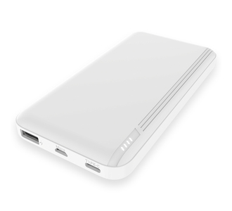 Внешний аккумулятор Optima, 10000 Mah, белый