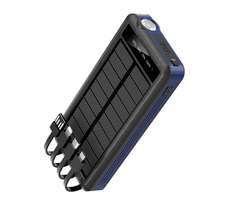 Внешний аккумулятор Xyron с солнечной панелью, 10000 mAh, синий