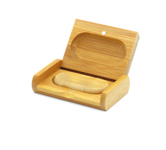 Флешка Woodcoin в деревянном футляре, 32 Гб, светло-коричневый