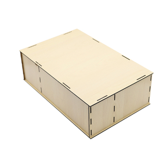 Подарочная коробка ламинированная из HDF 36,3*23,4*12,5 см ( 3 отделения) 