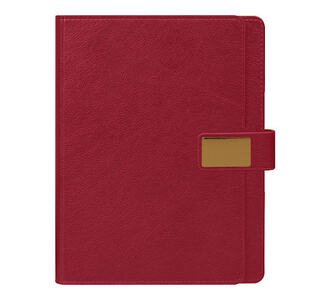 Ежедневник в суперобложке Alfa Mocco Business Edition B5, полутвердый, бордовый с золотом