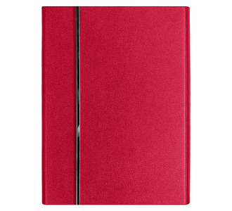 Ежедневник Alfa Bird Petrus A5, красный, недатированный, в твердой обложке с металлическим элементом