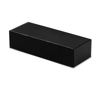 Футляр для одной или двух ручек Pencase Emotion Duo, бумажный, черный с серебристым элементом