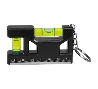 Брелок уровень Tools Pocket level, пластиковый, черный