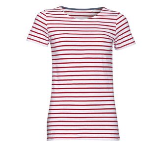 Футболка Miles Women белая с красным