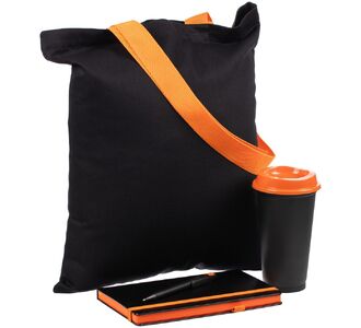 Набор Velours Bag, черный с оранжевым