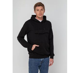 Худи унисекс с карманом на груди Chest Pocket, черное