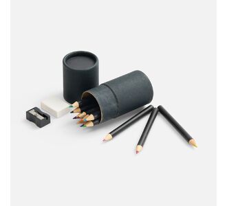 Набор цветных карандашей Pencilvania Tube Plus, черный