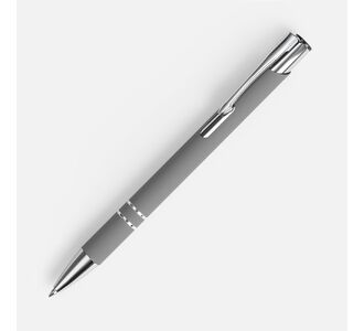 Ручка шариковая Keskus Soft Touch, серая