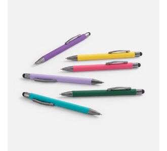 Ручка шариковая Atento Soft Touch со стилусом на заказ
