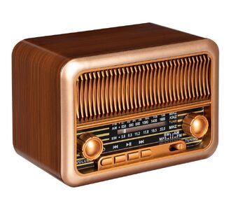 Bluetooth-колонка с радио Beatnik, коричневая