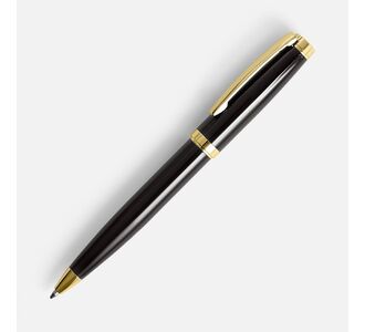 Ручка шариковая Letra Gold, глянцевая, черная