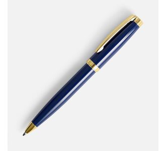 Ручка шариковая Letra Gold, глянцевая, темно-синяя
