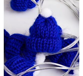 Гирлянда Cosy Poms, синяя