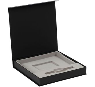Коробка Memoria с ложементом под ежедневник и ручку, ver. 2, черная