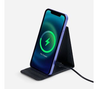 Подставка для смартфона с беспроводной зарядкой Kickstand, серая