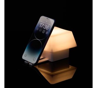 Светильник с подставкой для смартфона Knoppi, белый