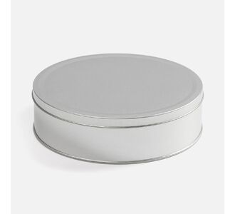 Коробка Pragmax L, круглая, серебристая