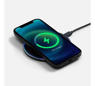 Беспроводное зарядное устройство с подсветкой Lightcore, черное