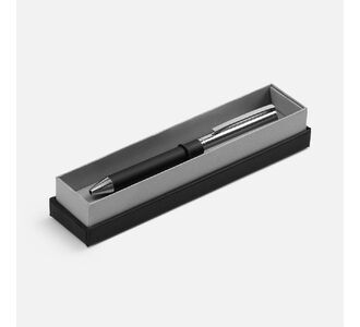 Ручка шариковая Eyeshot Soft Touch в футляре, черная