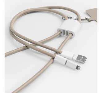 Кабель-ланьярд energyFlex Pro, серо-бежевый