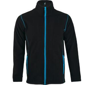 Куртка мужская Nova Men 200, черная с ярко-голубым