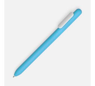 Ручка шариковая Swiper Soft Touch, голубая с белым