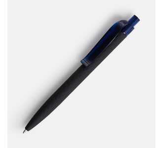 Ручка шариковая Prodir QS01 PRT-T Soft Touch, черная с синим