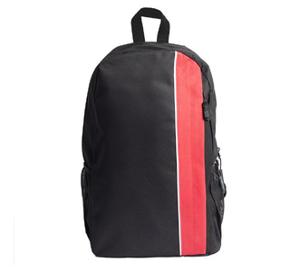 Рюкзак PLUS, чёрный/красный, 44 x 26 x 12 см, 100% полиэстер 600D