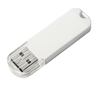 USB flash-карта UNIVERSAL (8Гб), белая, 5,8х1,7х0,6 см, пластик