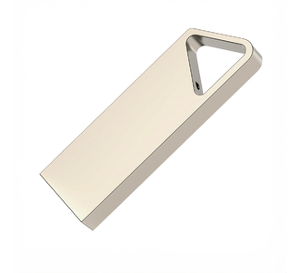 USB flash-карта SPLIT (32Гб), серебристая, 3,6х1,2х0,5 см, металл