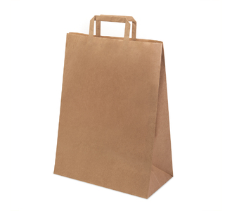 Пакет бумажный QUADRATA XL, крафт, плотность 80 г/м2, 43 x 32 x 17 cм