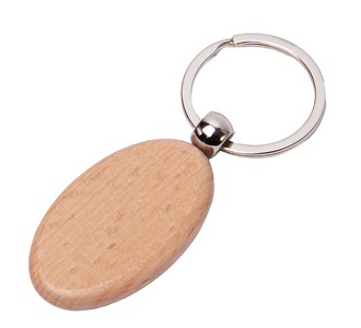 Брелок TIMBER OVAL; 5,2 x 3,2 см; дерево