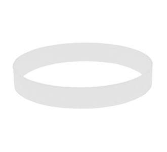 Браслет силиконовый FEST; 20 x 1,2 x 0,2 см; белый; силикон
