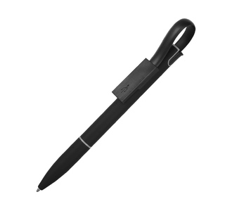 Ручка металлическая шариковая «Connect» с кабелем USB 2 в 1