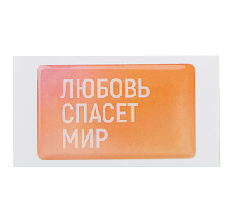 Объемный стикер из эпоксидной смолы