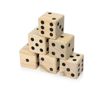 Деревянная игра в кости, XL "Dice"
