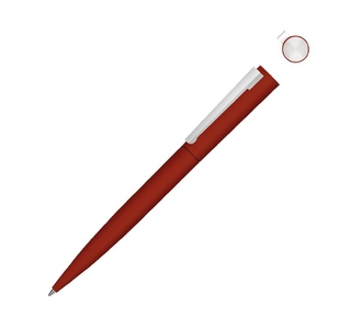 Ручка шариковая металлическая «Brush Gum», soft-touch