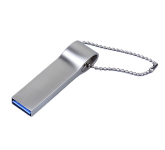 USB 3.0-флешка на 128 Гб с мини чипом и боковым отверстием для цепочки