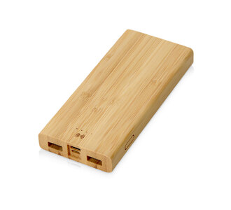 Внешний беспроводной аккумулятор из бамбука «Bamboo Air», 10000 mAh