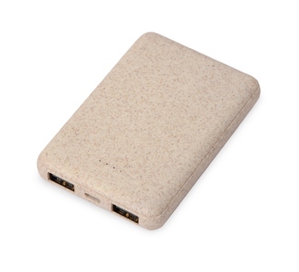 Внешний аккумулятор «Wheatty» из пшеничной соломы, 5000 mAh