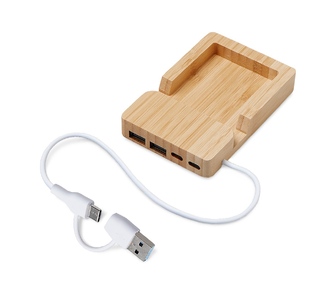 USB-хаб «Memo», 2*USB, 2*Type C