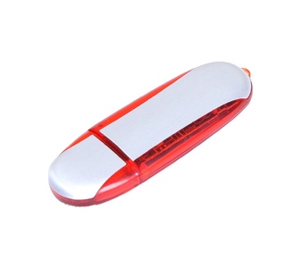 USB 2.0- флешка промо на 16 Гб овальной формы